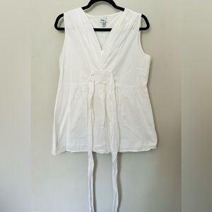 Mimi Maternity White Sleeveless Top - M